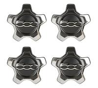 SANQIUTOU 4 Pezzi Tappi Coprimozzo Compatibili per Fiat 500X (16inch), Protezione Dalla Ruggine Antipolvere per Ruote Accessorio Decorativo Cerchioni Accessori