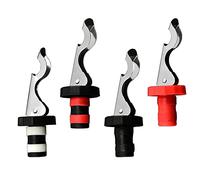 4 Pezzi Tappi per Bottiglie di Vino Riutilizzabili Tappo per Bottiglia di Bevande in Gomma Espandibile Sottovuoto Tappo per Bottiglia Sigillante per Bottiglie a Prova di Perdite (4 Colori)