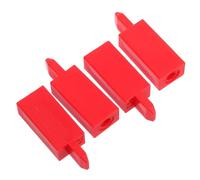 4 Pezzi Tappi per Foro Chiave Pianoforte Rossi 3, 4-3, 7mm | Plastica, Identificazione Rapida, per Cura Ordinaria e Riparazioni, Adatti a Tecnici e Musicisti