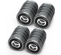 4 pezzi Tappi Valvole Pneumatici Auto per Mazda 3 Takumi,Tappi Gomme Auto Cappucci delle valvole Metal Tappi Antipolvere per Pneumatici Auto Tappi