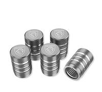 4 Pezzi Tappini Gomme Auto per Peugeot 2008 3008 4008 5008 206 208 408 407 308, Tappi Valvole Pneumatici Auto Metallo Cappucci Parapolvere, Cappuccio Valvola a Prova di Perdita, Accessori per Auto
