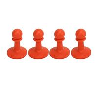 4 pezzi tappo a prova di fulmini per pali da campeggio per le aste da sole barre di supporto per la protezione antide protezione da cappello pali della tenda fulmine per le (Arancia)
