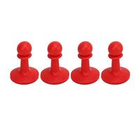 4 pezzi tappo a prova di fulmini per pali da campeggio per le aste da sole barre di supporto per la protezione antide protezione da cappello pali della tenda fulmine per le (Rosso)