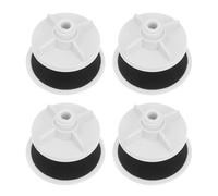 4 Pezzi Tappo Copri Foro Lavello Cucina Bianco Guarnizioni in Silicone | Installazione Rapida, Blocco degli Schizzi, Stelo Filettato, per Lavello in Granito e Area Piano