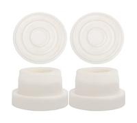 4 Pezzi Tappo in Gomma per Piscina, Gomma Tappi per Scaletta per Piscina Paraurti per Scaletta per Piscina Interrata Adatto a Tubi Standard per Scaletta per Piscina da 4,8 cm (Bianco)