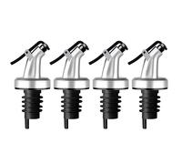 4 pezzi tappo versatore per olio, con tappo antipolvere, per olio, olio d'oliva, aceto