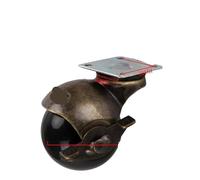 (4 pezzi) Tavolino da caffè con rotelle girevoli in nylon con sfera piatta for divano da 2 pollici TPR silenzioso(Broze Brake)