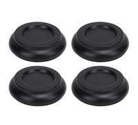 4 Pezzi Tazze di Alberi Pianoforte per Pavimenti in Legno, Protezione per Pavimentazione Solido Pianoforte per Pianoforte Verticale, Cuscinetti le Gambe Mobili Protezione (BLACK)