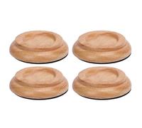 4 Pezzi Tazze di Alberi Pianoforte per Pavimenti in Legno, Protezione per Pavimentazione Solido Pianoforte per Pianoforte Verticale, Cuscinetti le Gambe Mobili Protezione (Colore di legno)