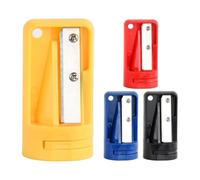4 Pezzi Temperamatite da Carpentiere, 5,5x2,8 cm Temperamatite per Falegnami, Temperamatite Manuale per Matite da Carpentiere, Carpenter Pencil Sharpener per Lavorazione del Legno Scuola