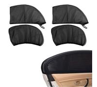 4 Pezzi Tendine Parasole Auto Finestrini Laterali per Audi A1 A2 A3 A4 A5 A6 A7L, Estensibili Traspiranti Tende, Rete Garza Block Raggi UV Anti-Zanzara