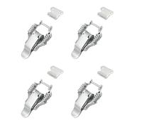 4 Pezzi Tensione Chiusura Levetta Molla, Molla Chiusure Leva Fermaglio, Tensione Scatola Chiusura Leva, Chiusura Serratura Acciaio Molla, per Scatole Trasporto, Cassette Degli Attrezzi, Armadi, Ecc