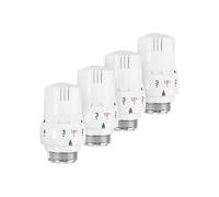 4 pezzi Testa valvola termostatica per radiatore M30 x 1,5, controllo del riscaldamento regolabile per radiatori domestici, accessorio di ri