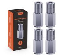 4 Pezzi Testina Ingrassatore Professionale, Attacco Standard 1/8" NPT, Raccordi a 4 Ganasce, Ugelli Resistenti, Attacco per Pistola per Grasso, Compatibili con Ingrassatori e Testine