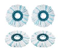 4 Pezzi Testine di Ricambio Mocio Compatibile Con Leifheit, Mocio di Ricambio in Microfibra, Clean Twist Disc Mop, Mocio di Ricambio in Microfibra, Adatto A Tutti I Tipi Di Pavimento