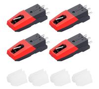 4 Pezzi Testine per Giradischi con Puntina Punta Stilo Diamanto Aghi per