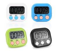 4 Pezzi Timer Cucina 4 Colori Timer Visivo Bambini Timer Digitale