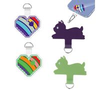 4 Pezzi Toppa per Cordino Cellulare, Toppe di Ricambio per Cordino, Mobile Phone Chain Universal Pads, Il TPU Ultrasottile Si Adatta a Tutte Le Custodie Standard del Telefono.