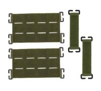 4 Pezzi Toppe Molle, Pannello Toppe Tattiche, Attacco Tattico Patch, Porta Patch Molle, Accessori Per Zaino Tatticoc, on Gancio, Per Zaini da Esterno, Giubbotti Tattici di Protezione (Verde Militare)