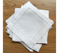 4 pezzi tovaglioli bianchi con orlo a giorno tovagliolo da cocktail per la festa nuziale tovagliolo di pizzo tovaglia tovaglioli di lino tovagliolo di cotone