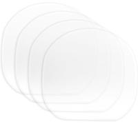 4 pezzi trasparente racchette da ping pong pellicola protettiva adesiva pellicola protettiva adesiva per ping pong protezione in gomma racchette da ping pong copertura di manutenzione accessori da