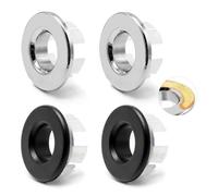 4 Pezzi Troppo Pieno,Tappo Troppopieno Lavandino In Rame, Copertura per Troppopieno per Lavabo Foro con Diametro di 22-24 mm, Troppopieno per Lavello per Lavelli, Bagni, Cucine e Vasche da Bagno