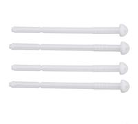 4 pezzi Twinline WC asta di scarico set per attuatore serbatoio WC GEBERIT, barra di ricambio 240.074.00.1 bianco