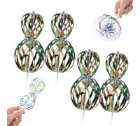 4 Pezzi Twirler Arcobaleno, Rainbow Stick, Giocattoli Variabili Per Feste, Giocattoli Per Bambini, Per i Bambini Festa Tempo Libero All'Interno, All'Aperto, Bambini Adulti
