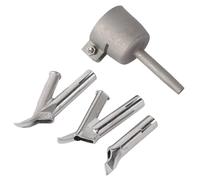 4 pezzi ugello for saldatura rapida rotondo e triangolare da 5 mm + puntatura for torce for saldatrice ad aria calda, barre di plastica