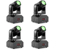 4 pezzi UKing LED Moving Head Beams d-mx effetto luce Mini LED Pinspot luce RGBW 11/13 CH luce discoteca effetti di luce controllata musica per DJ discoteca party club bar illuminazione palcoscenico