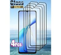 4 pezzi Ultra HD Protezione dello schermo in vetro temperato, lavorazione serigrafica, compatibile con Samsung Galaxy S26 Ultra S25 S24FE A57 A56 A55 A26 A07/Compatibile con iPhone 17 Pro Max 16/Compa