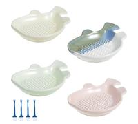 4 pezzi vassoio di condimento aglio zenzero piatto macinazione salsa immersione in ceramica for la cucina cuocere ciotola spezie serpenti da campeggio Per Cucina