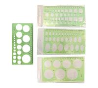 4 pezzi Versatili Modelli di Disegno Geometrico Righello Circolare E Ellisse Stencil Plastica Per Disegni Architettonici di Diverse Dimensioni