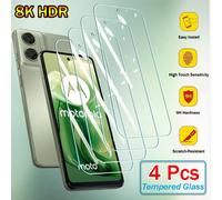 4 PEZZI Vetro temperato 2.5D per bordi di Moto G Stylus Power Play 2025 2024 2023 G100 Pro G86 G56 G35 G45 G75 G55 G64 G05 G15 G24 G84 G54 G23 G32 G52 G82 G34 G13 G14 G53 G22 G51 G60 G51 G40 G62 G50 G