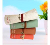 4 pezzi Vintage Canvas Rolling Pencil Bag Wrap Roll up Cancelleria Pen Bags