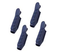 4 pezzi Volumizing Long Breve Radice Capelli Clip Portatile Plastica Bigodini Roller Wave Clip Home Styling per Ragazze Blu