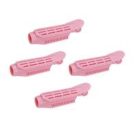 4 pezzi Volumizing Long Short Hair Root Clip Bangs Curler Roller Wave Clip Home Salon Styling Clamp Women Girls Pink