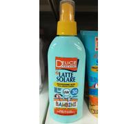 4 pezzi x Delice Latte Solare Spray filtri Uva Uvb aloe vitamina E Bambini fp30