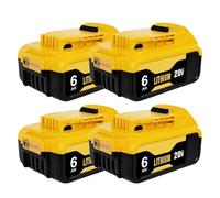 4 Pezzo 20V 6.0Ah Batteria Di Ricambio Ricaricabile Agli Ioni Di Litio Compatibile Con Dewalt MAX/DCD/DCF/DCG/ DCB206 DCB200 Accessori Per Elettroutensili Senza Filo