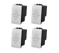 4 Pezzo Commutatore 220V 10A, Compatibile Con Bticino Living Light, Colore Bianco, Ideale Per Tapparelle Tende Motorizzate