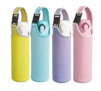 4 Pezzo Custodia Protettiva Bottiglia d'Acqua in Neoprene, per la Protezione della Bottiglia d'Acqua a Scuola, Lavoro, Palestra, Viaggio
