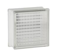 4 pezzo FUCHS vetromatton incrociato trasparente satinato un lato 19x19x10 cm