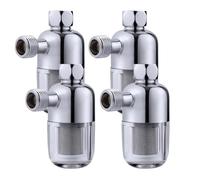 4 Pezzo In Acciaio Inox Anteriore Riutilizzabile Lavello Acqua Filtro Casa Rubinetto Acqua Lavatrice Scaldabagno Lavastoviglie Doccia Rubinetto Spin Down Filtro Sedimenti