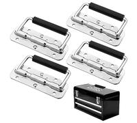 4 Pezzo Maniglie Pieghevoli in Acciaio Inox, 110 X 41 mm Maniglia Pieghevole, Maniglia Scatola Hardware, Maniglie Pieghevoli in Acciaio Inossidabile per Scatole, Maniglie per Toolbox Door Toolbox