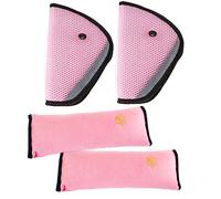 4 Pezzo Protezioni per Cinture di Sicurezza, Cuscino Della Cintura di Sicurezza, Protezione del Collo Della Cintura di Sicurezza, Cotone, per Proteggere La Sicurezza Dei Bambini, Viaggi Adulti