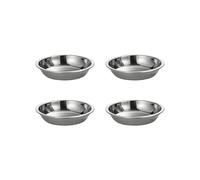 4 piatti da portata per alimenti in acciaio inossidabile tazze per immersione piatti rotondi piatti piatti piatti in acciaio inossidabile vassoio frutta dessert vassoio