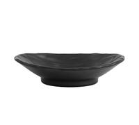 4 piattini in melamina effetto ardesia colore nero cm 13x11,5x3h