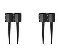 4 picchetti di ancoraggio for pali recinzione, diametro esterno 24 x pollici (diametro interno 3,5 , pollici)