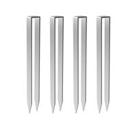 4 picchetti per trampolino con rose ad arco e picchetti in acciaio inox, resistenti e resistenti