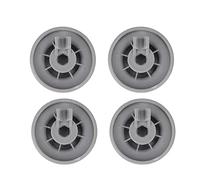 4-Piece Dishwasher Basket Roller Wheel Replacement Kit Compatible with Standard-Sized Baskets, ABS Material, Fit for 420198, AP2802428, 165314